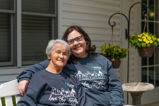 A beautiful moment shared between a mother and daughter, showcasing their love and connection.