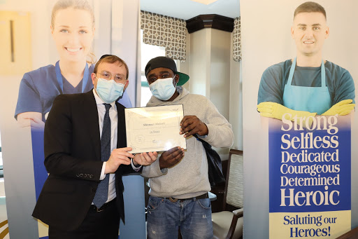Celebrating a significant achievement in healthcare training.
