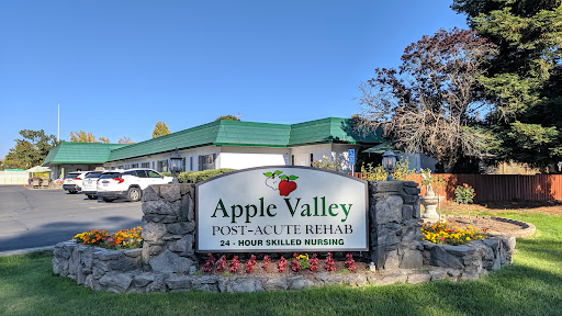 Signage for Apple Valley Post-Acute Rehab, showcasing the facility's focus on rehabilitation services.