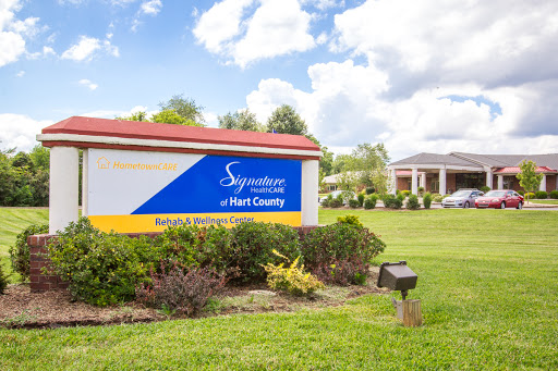 Entrance sign for a healthcare facility in Fort County.