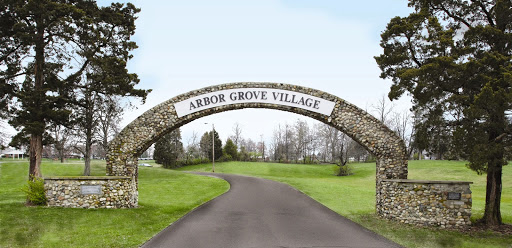 Welcome to Arbor Grove Village - A serene entryway into a peaceful community.