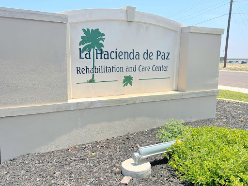 Sign for La Hacienda de Paz Rehabilitation and Care Centre.