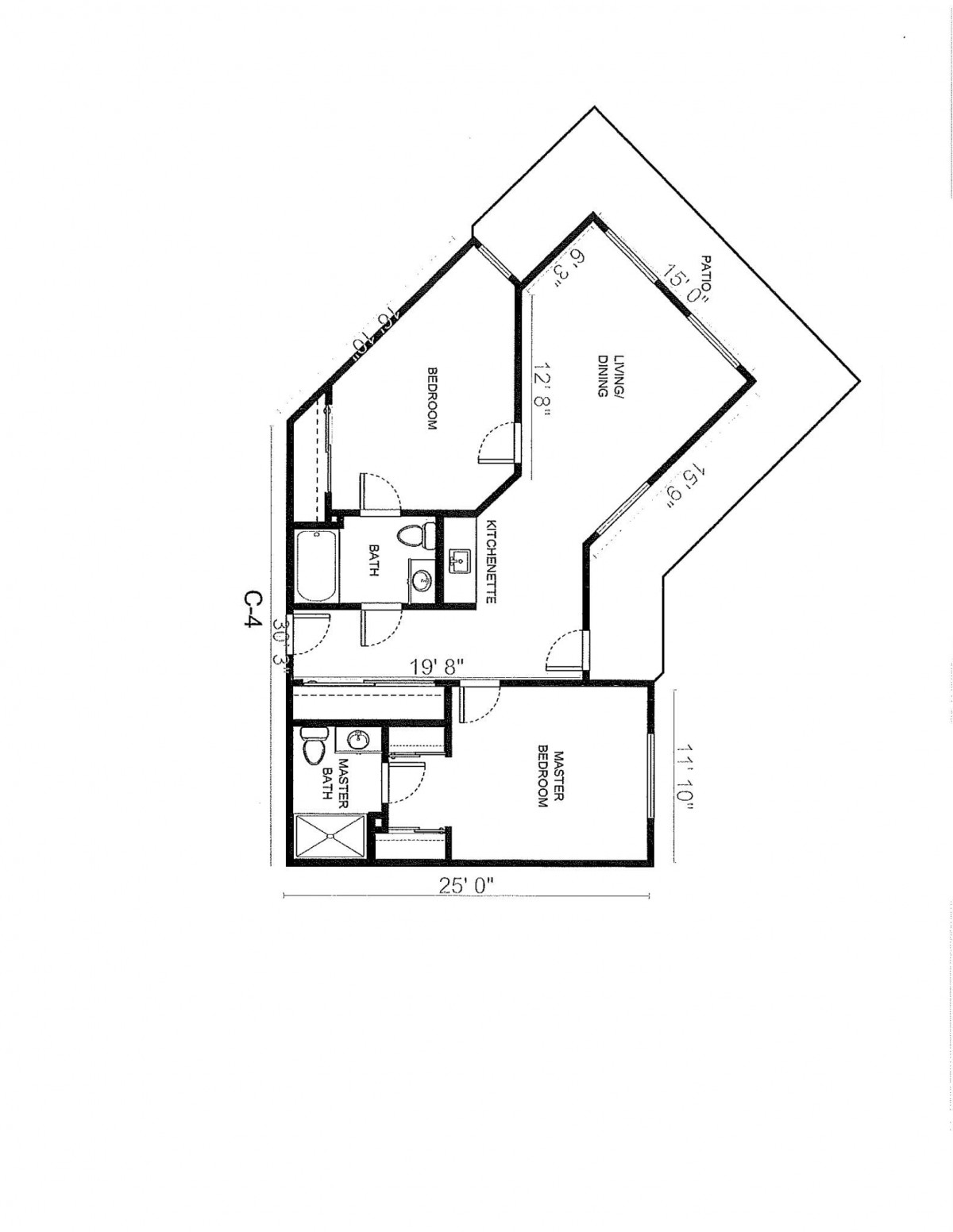 A detailed floor plan of a home layout.