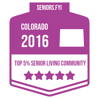 Top 5% Senior Living Community in 2016