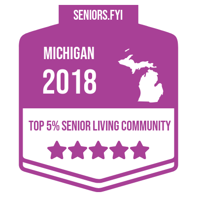 Top 5% Senior Living Community in 2018