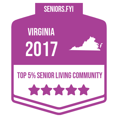 Top 5% Senior Living Community in 2017