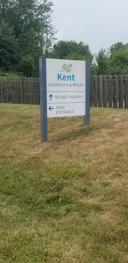 A sign indicating a location in Kent with directional arrows.