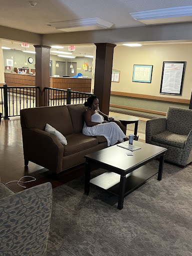 A cozy lounge area with comfortable seating, perfect for relaxation and casual conversations.