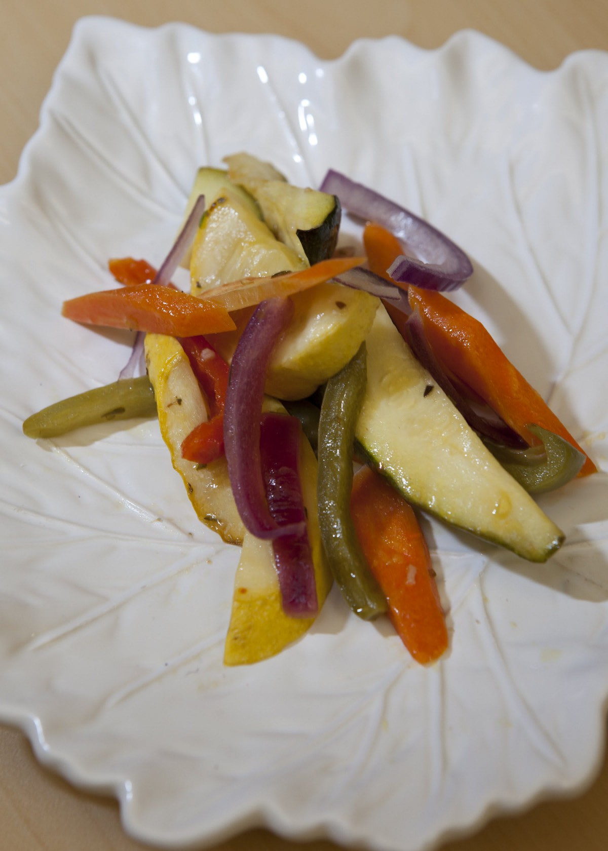 A colorful stir-fry dish with mixed vegetables.