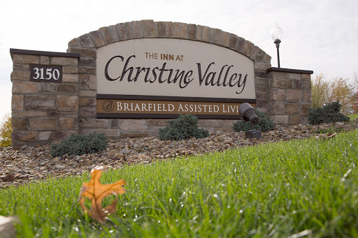 The sign for Christine Valley, an assisted living facility.