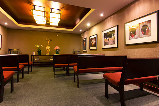 A soothing waiting room featuring modern furnishings and artistic decor.