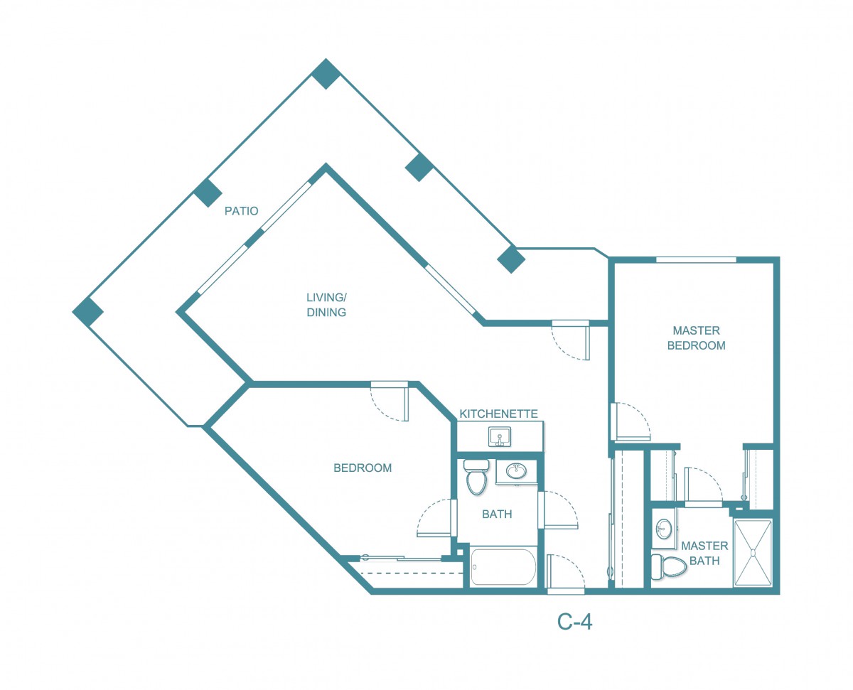 Detailed architectural floor plan layout.