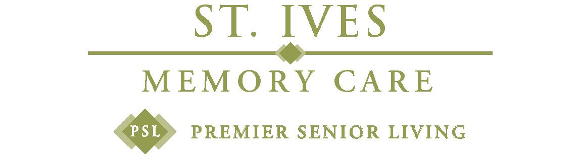 Logo for St. Ives Memory Care, a premier senior care facility.
