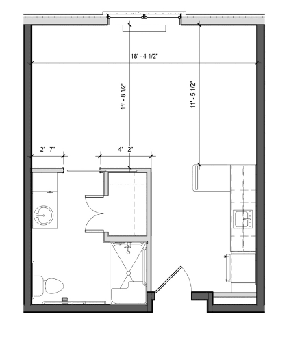 Architectural floor plan with detailed layout and dimensions.