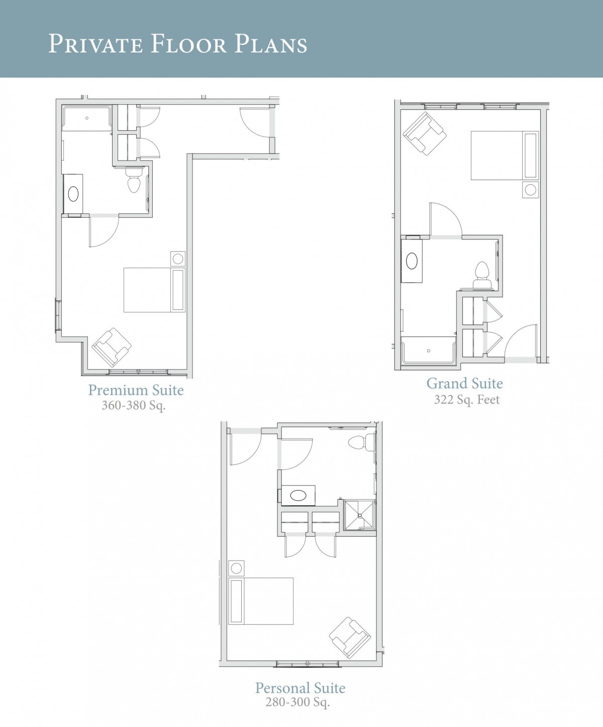 Architectural floor plans showing multiple levels of a residential building.