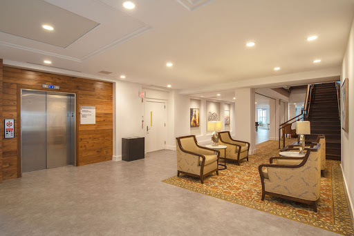A welcoming lobby area featuring comfortable seating and modern decor.