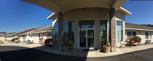 A welcoming entrance to a modern building.