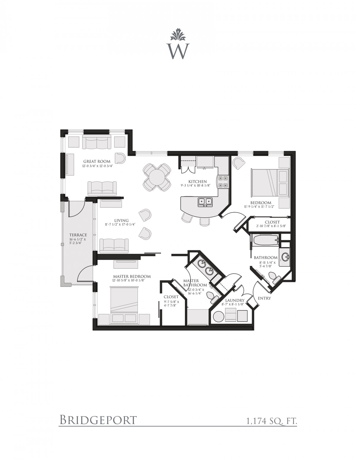 A black and white floor plan showing the layout of a house with multiple rooms, including bedrooms, a kitchen, and living areas.