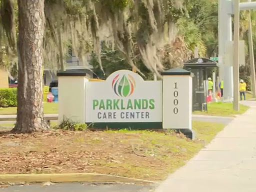 Entrance sign of the Parklands Cave Center.