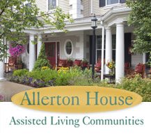 Allerton House Assisted Living Communities with a landscaped exterior.