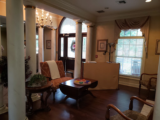 A cozy living room with elegant furnishings and a welcoming atmosphere.