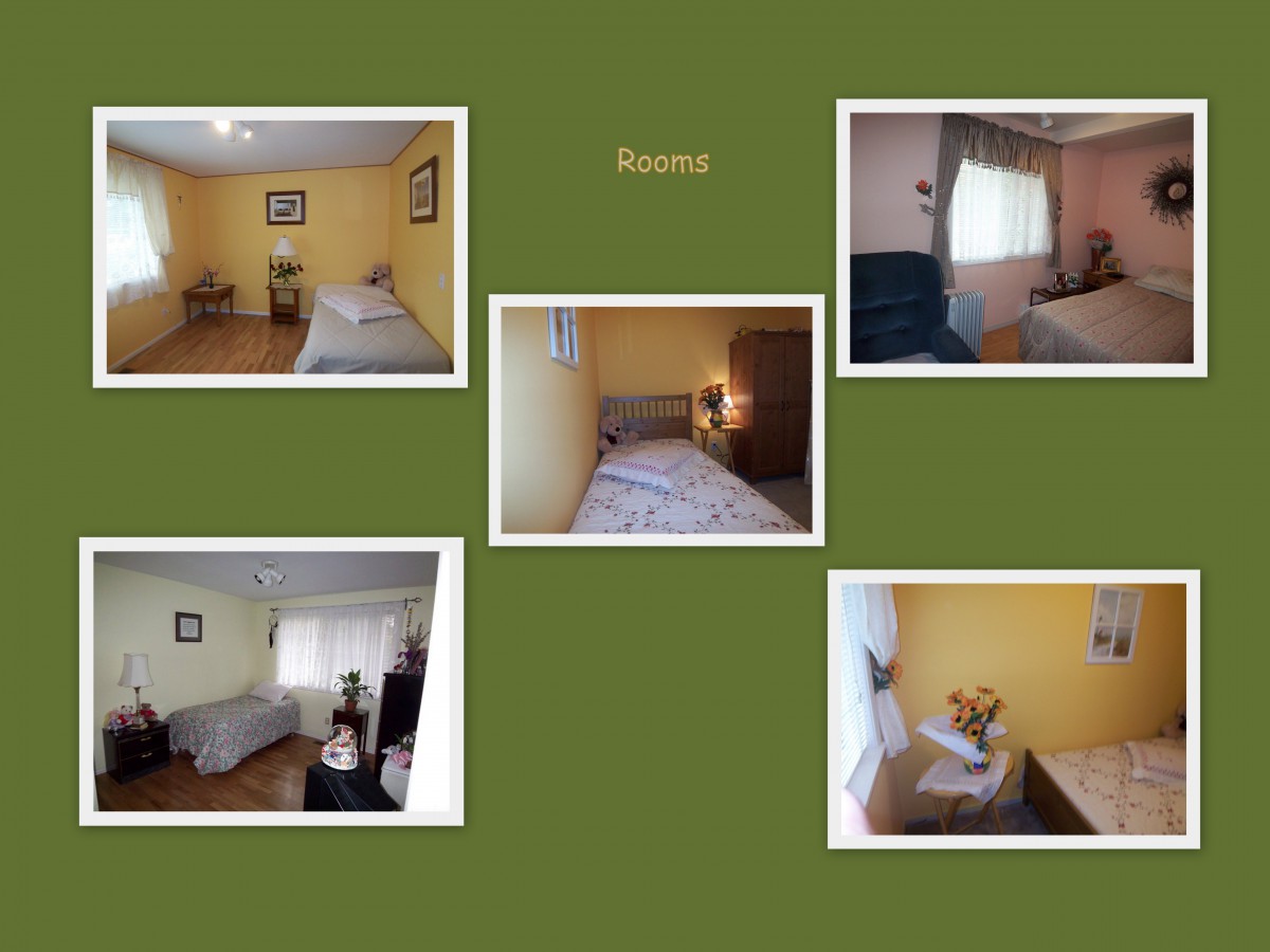 Collage of cozy bedroom interiors with various furniture and decor elements.