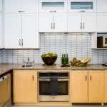 A modern kitchen with sleek cabinetry and appliances.
