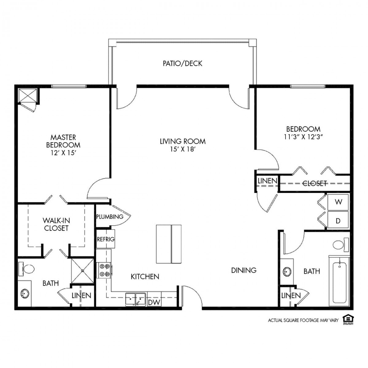 A detailed floor plan of a residential home, showing room dimensions and layout.