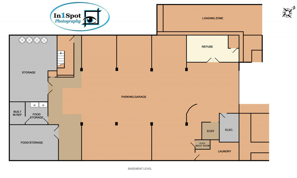 A detailed floor plan showing the layout of an office space with designated rooms.