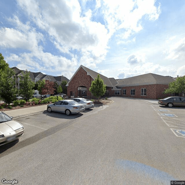 Images showing dining, interior, seating area, fireplace, artwork, apartment building, landscaping, lake, and more.