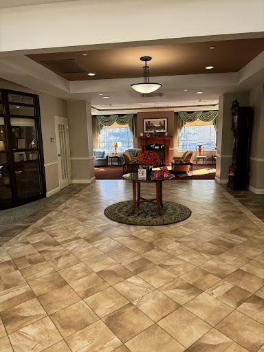 A welcoming lobby area featuring comfortable seating and elegant decor.