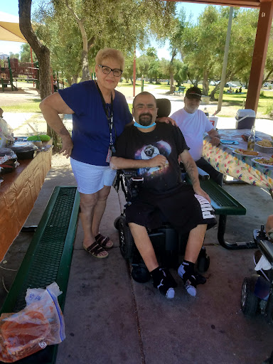 A joyful moment shared at a family picnic in the park.