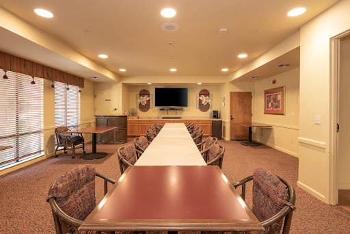 A well-equipped conference room designed for meetings and collaboration.