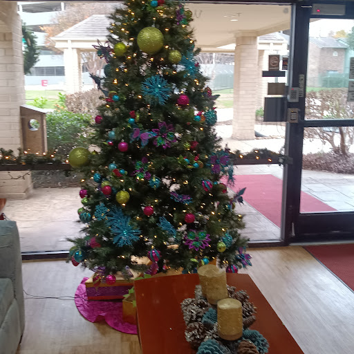 A beautifully decorated Christmas tree in a cozy interior setting.