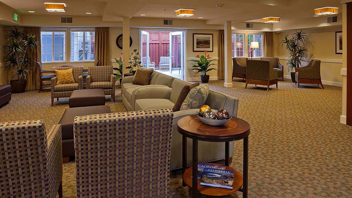 A spacious and well-decorated lobby area with comfortable seating and modern furnishings.