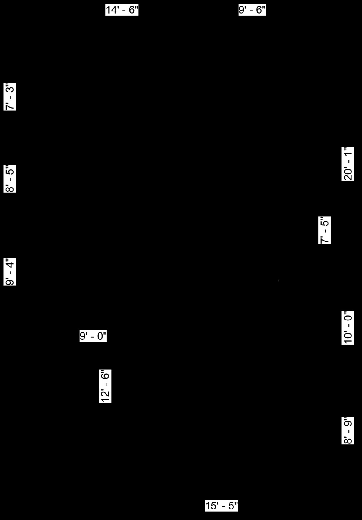 A schematic of an electronic circuit with labeled components.