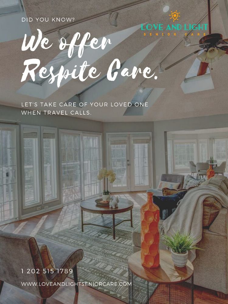 A cozy living room offering respite care services.