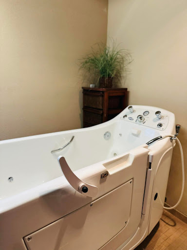 A modern hydrotherapy tub designed for relaxation and wellness treatments.