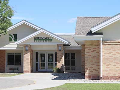 A welcoming entrance to a modern residential building.