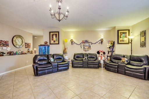 A cozy living room featuring comfortable leather recliners and stylish decor.