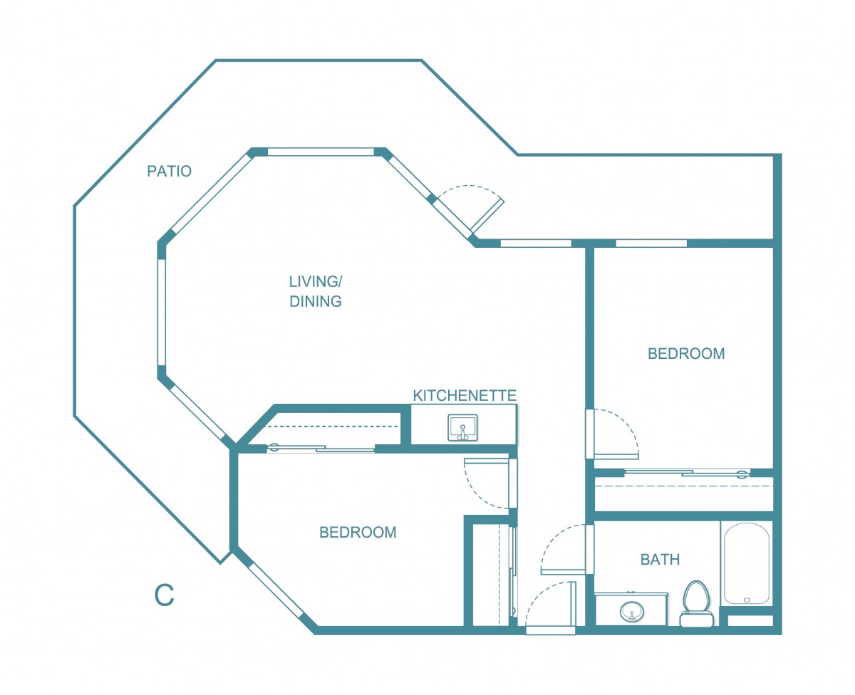 Blueprint of a residential floor plan with labeled rooms.