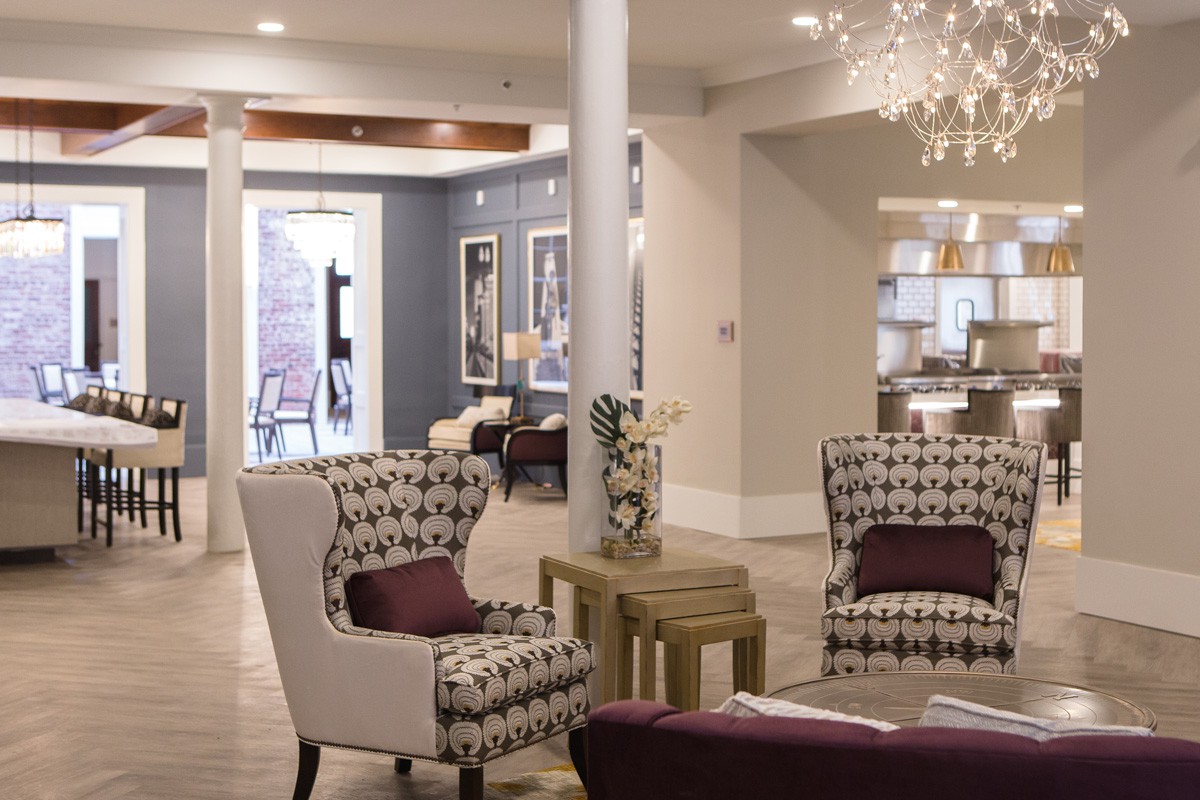 A stylish and inviting living room with elegant furniture and decor.