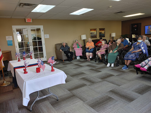 A gathering of seniors participating in a community event.