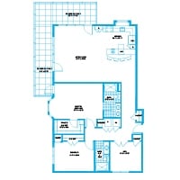 A detailed floor plan of a residential home layout.