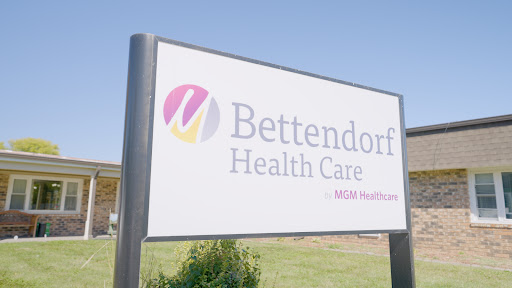 Sign for Bettendorf Health Care, part of MBM Healthcare.