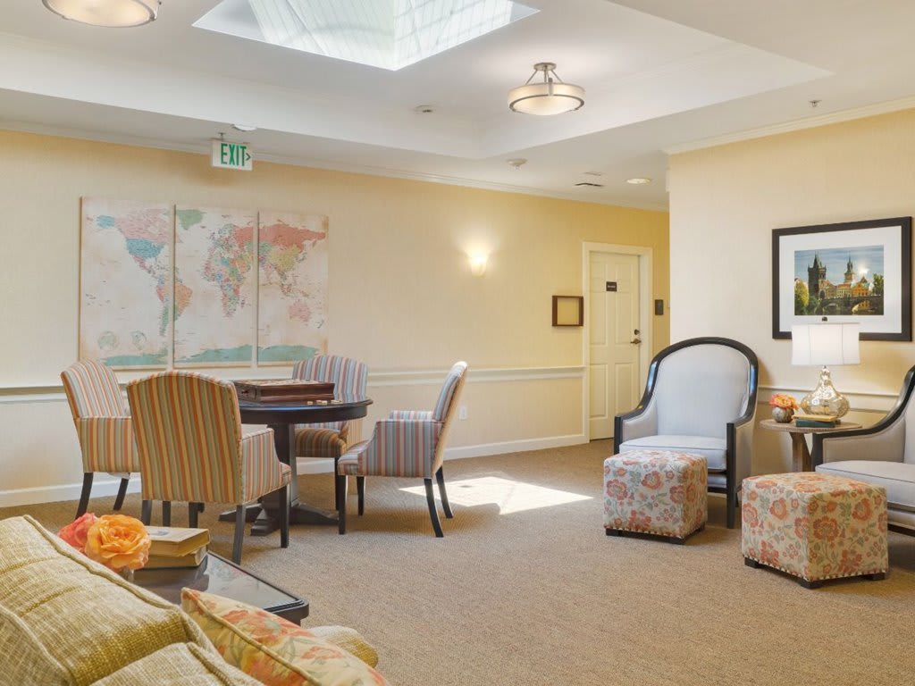 A cozy living room with comfortable seating and tasteful decor.
