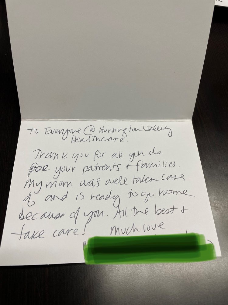 A heartfelt thank you card expressing gratitude for support and patience.