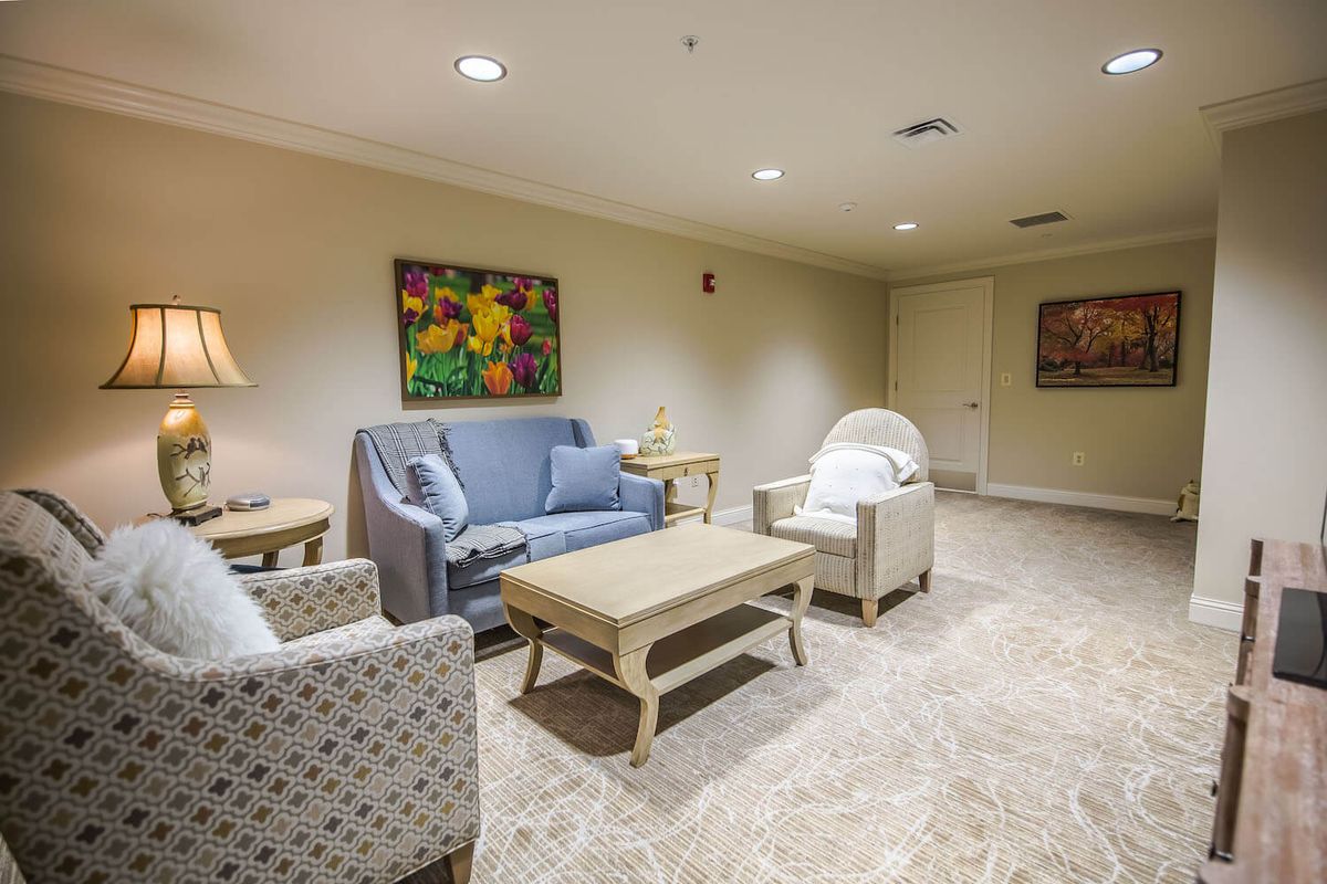 A cozy living room with comfortable seating and tasteful decor.