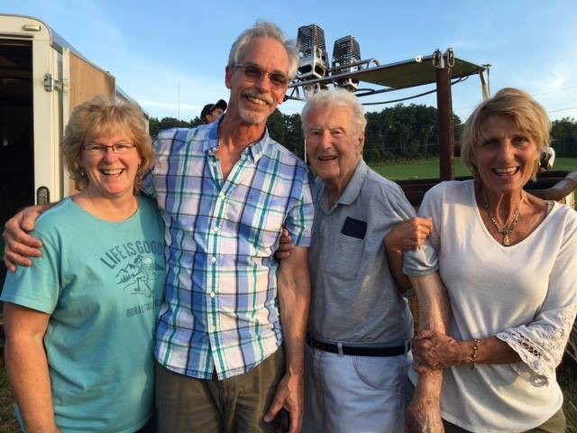 A group of people enjoying time together outdoors.