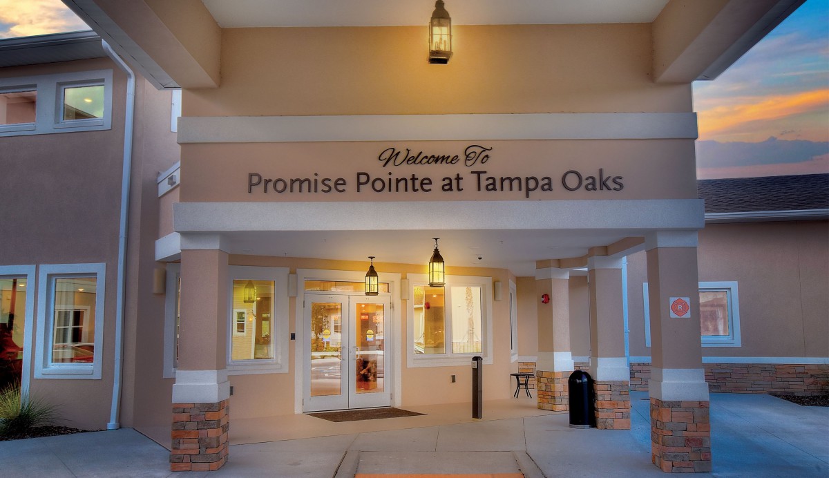 Entrance to Promise Pointe at Tampa Oaks.